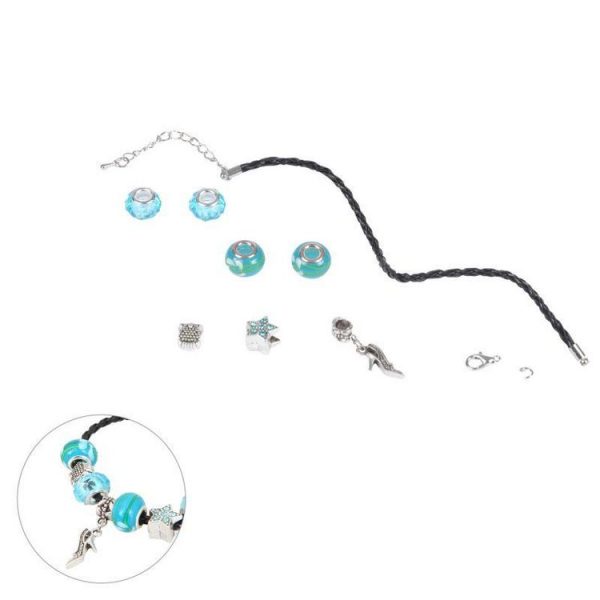 Paris Prix Kit Bracelet Mode Charms 9cm Turquoise 1