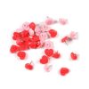 Paris Prix Lot De 40 Épingles Fantaisie Coeur Rouge & Rose 7