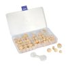 Paris Prix Lot De 85 Perles Diamants Boîte 1,6cm Naturel 10