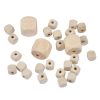 Paris Prix Lot De 27 Perles En Bois Cube 1-2cm Naturel 10