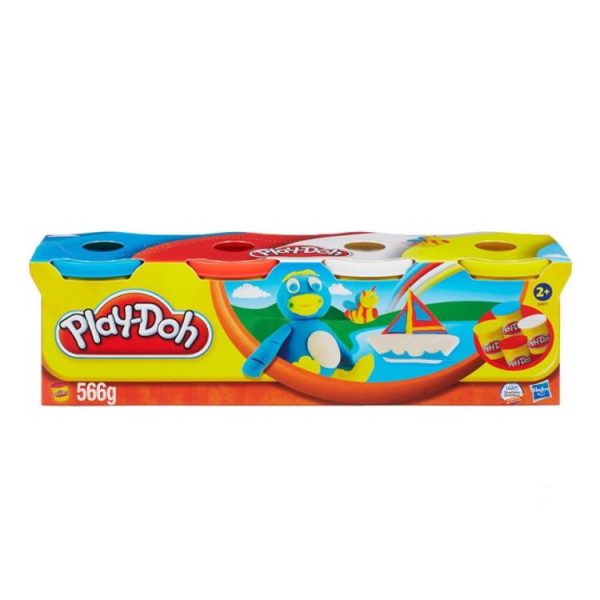 HASBRO Play-Doh 4 Pots Couleurs De Pâte à Modeler 1