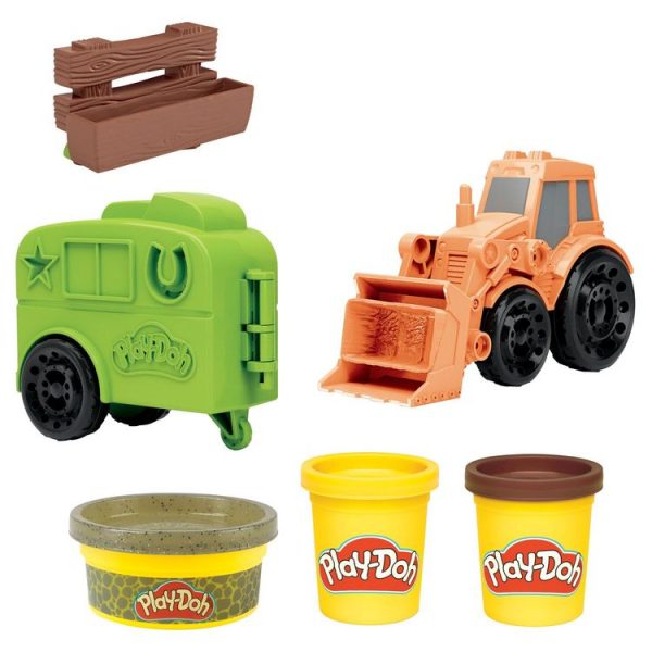 HASBRO Play-Doh Wheels Tracteur 3