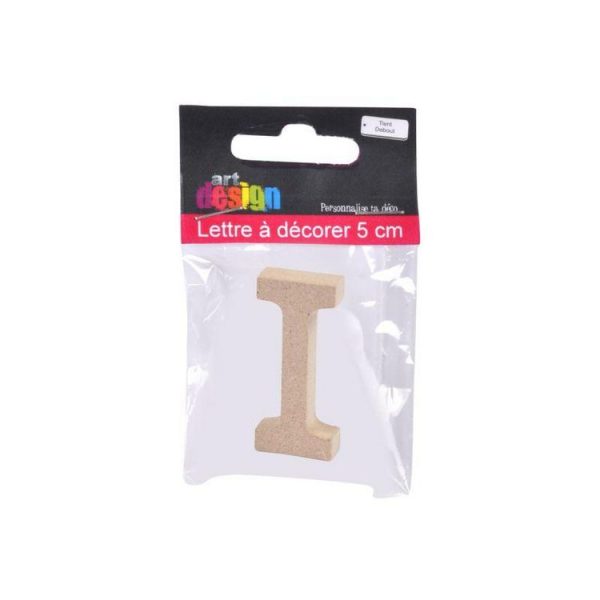 Paris Prix Lettre à Décorer I 5cm Naturel 3