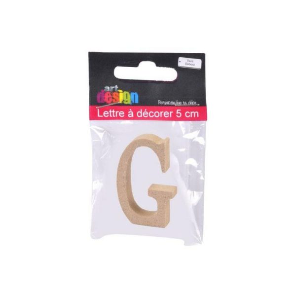Paris Prix Lettre à Décorer G 5cm Naturel 3