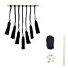 Paris Prix Kit Macramé Suspension Murale 30cm Noir 5