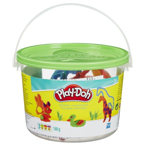 HASBRO Play-Doh Pâte à Modeler Mini Baril Les Animaux 1