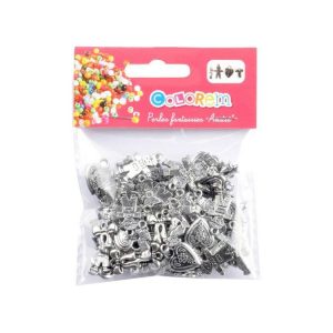 Paris Prix Lot De Perles Fantaisie Amitié 12cm Argent 6