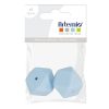 Artemio 2 Perles Silicone Hexagonales – 17 Mm – Bleu Pastel 11
