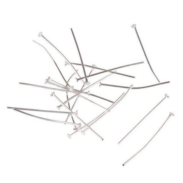 Paris Prix Lot De Tiges Pour Bijoux 20 Pièces 3cm Argent 1