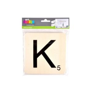 Paris Prix Décoration Murale En Bois Lettre K 15x15cm Naturel 6