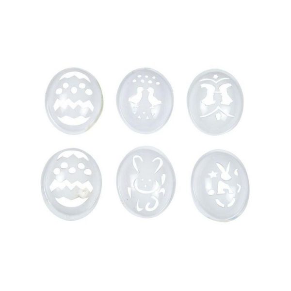 Paris Prix Lot De 6 Pochoirs Œufs De Pâques Transparent 1