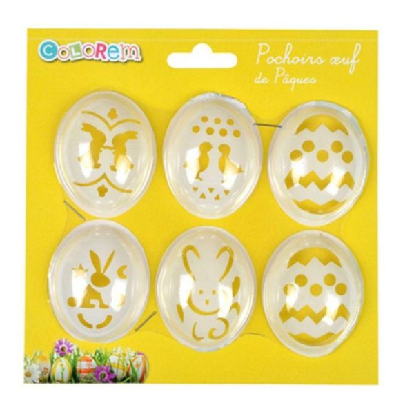 Paris Prix Lot De 6 Pochoirs Œufs De Pâques Transparent 3