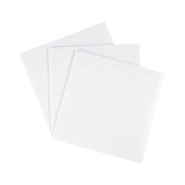 Paris Prix Lot De 300 Carrés De Mousse Adhésive 1cm Blanc 1