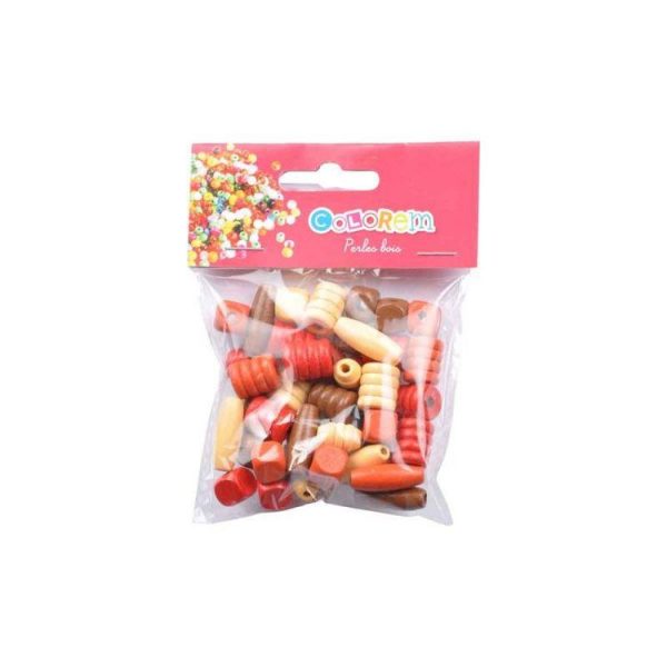 Paris Prix Lot De Perles Pour Bijoux Bois Rouge & Chocolat 3