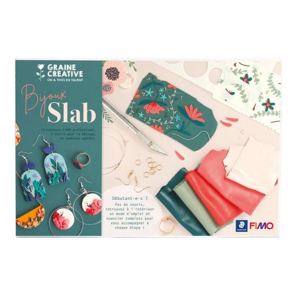 Graine Créative Coffret Bijoux En Pâte Polymère – Technique Du Slab 1