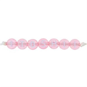 Youdoit 165 Perles 5 X 7 Mm – Lettres Rondes – Rose 6
