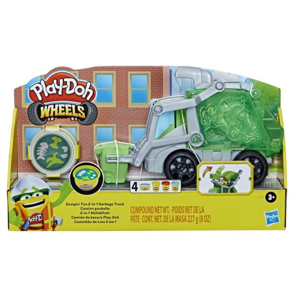 HASBRO Play-Doh Wheels Camion Poubelle 1