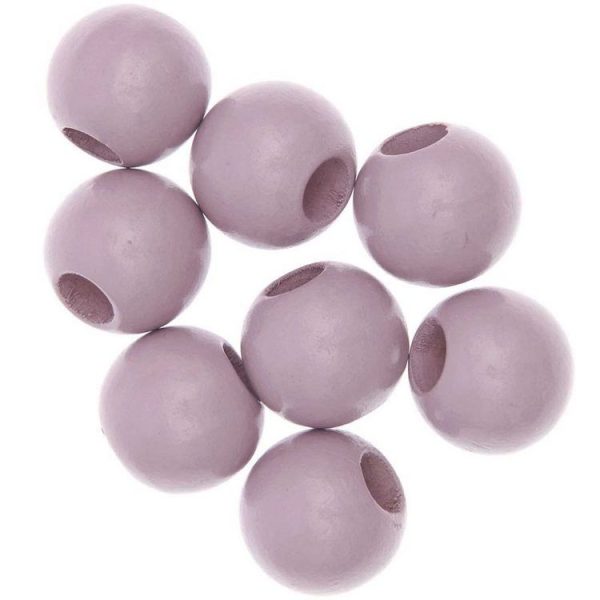 Youdoit 8 Perles Rondes – Bois Rose – 25 Mm 3