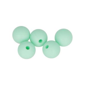 Artemio 5 Perles Silicone Rondes – 10 Mm – Vert D’eau 6