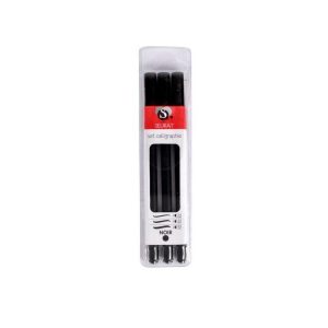 Paris Prix Lot De 3 Stylos Calligraphie 19cm Noir 6