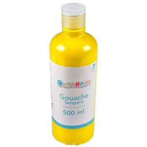 Paris Prix Flacon De Peinture Tempéra 500ml Jaune 6