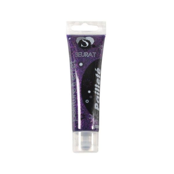 Paris Prix Peinture à Effet Glitter 60ml Violet 1