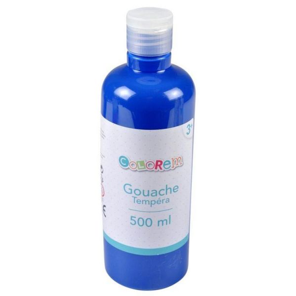 Paris Prix Flacon De Peinture Tempéra 500ml Bleu 3