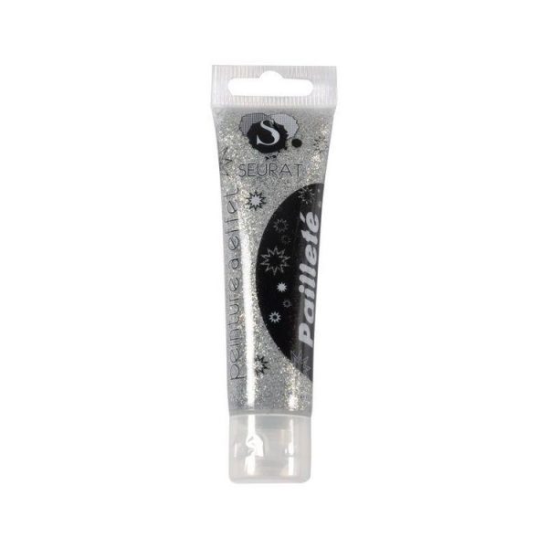 Paris Prix Peinture à Effet Glitter 60ml Argent 1