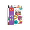 Apli Agipa Marqueurs Glitter Feutres Paillettes 10
