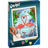 RAVENSBURGER Tableau Flamants Roses Amoureux / Flamingo Love – 24×30 Cm – CreArt 8