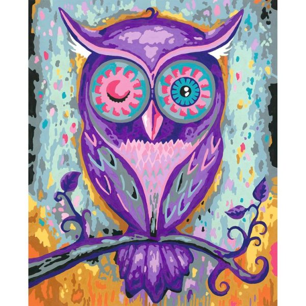 RAVENSBURGER Tableau Hibou – 24×30 Cm – CreArt 4