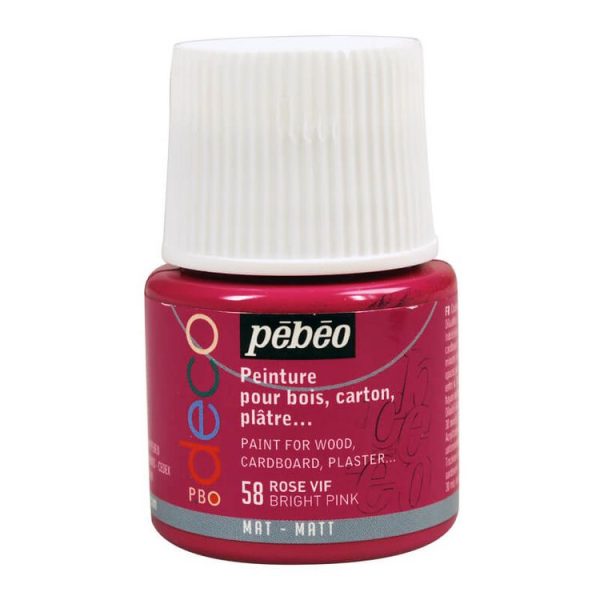 Pebeo Peinture Acrylique 45 Ml Rose Vif 1