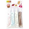 SCRAPCOOKING 4 Stylos De Glaçage Blanc, Rose, Bleu, Chocolat 8