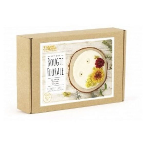 Graine Créative Kit Pour Diy Bougie Florale 1
