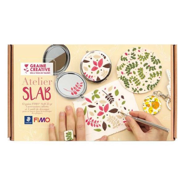 Graine Créative Coffret Pâte Polymère – Décoration En Technique Slab 1