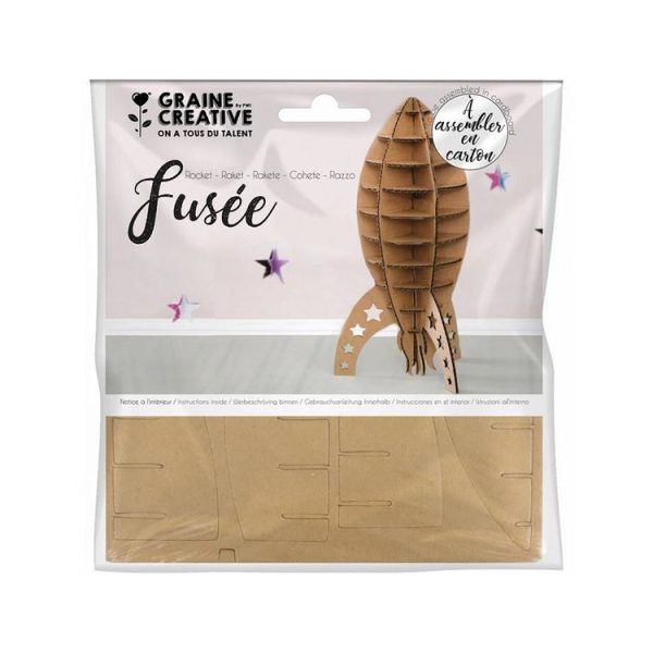 Graine Créative Maquette En Carton Theme Fusee 1