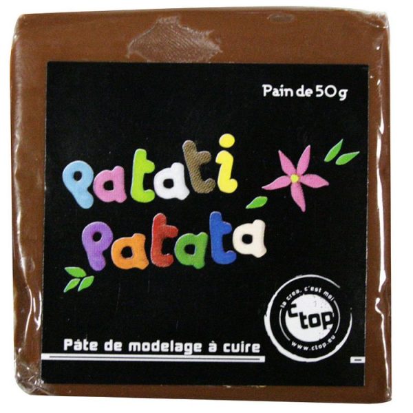 MegaCrea Pâte Polymère à Modeler Patati Patata Marron 50 G 1