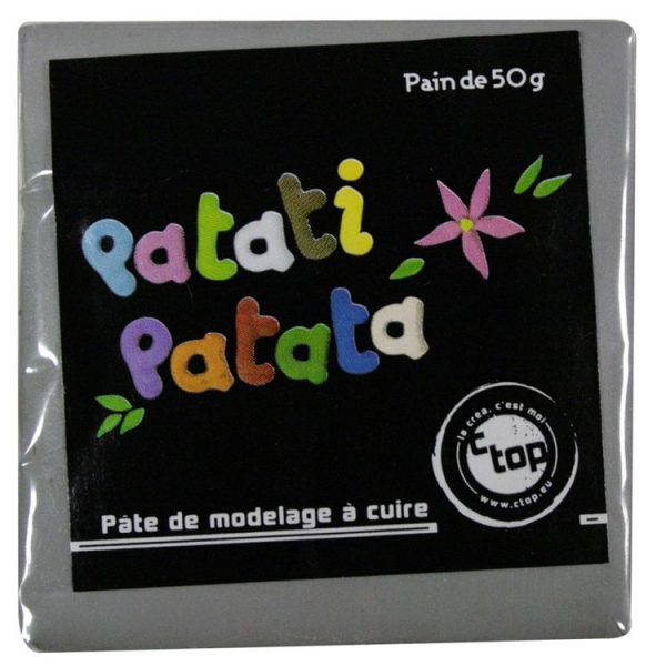 MegaCrea Pâte Polymère à Modeler Patati Patata Gris 50 G 1