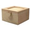 Paris Prix Boîte Déco En Bois Cube Cœur 7cm Naturel 10