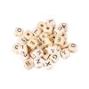Paris Prix Lot De Perles En Bois Alphabet 12cm Naturel 11