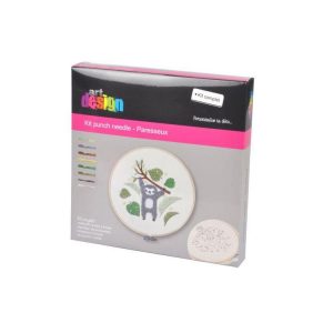 Paris Prix Kit Complet Punch Needle Paresseux 21cm Blanc 9