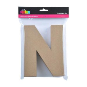 Paris Prix Décoration Murale Lettres Carton N 18cm Naturel 6