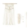 Paris Prix Kit Macramé Suspension Murale 41cm Naturel 8