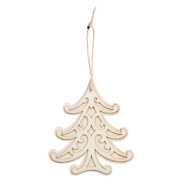 Paris Prix Sujet En Bois à Décorer Sapin 12cm Naturel 1